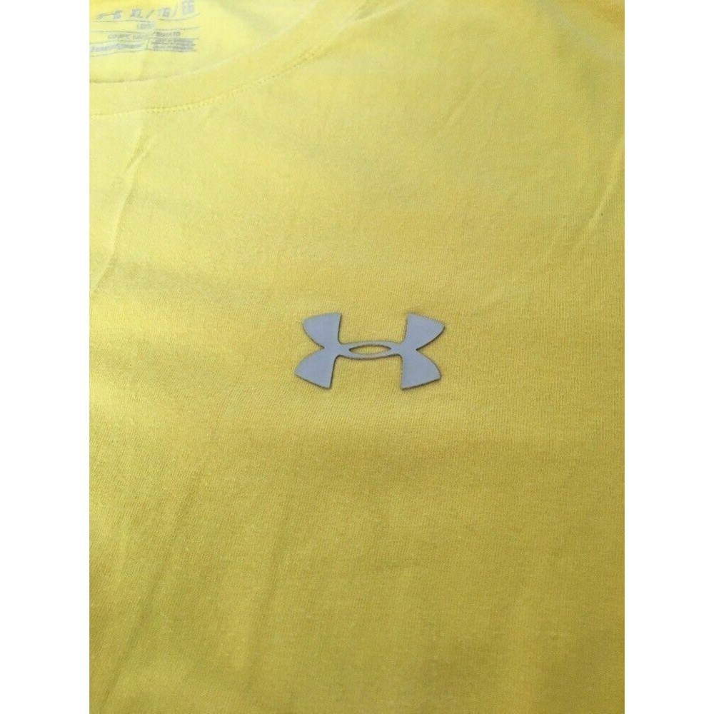 Under Armour Men's Yellow Short Sleeve T-Shirt Size XL Shirt - Picture 6 of 9